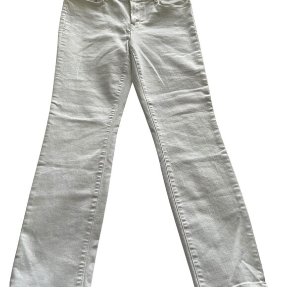 J BRAND Cropped Rail Stretch Jeans White Sz-30 - Picture 2 of 7
